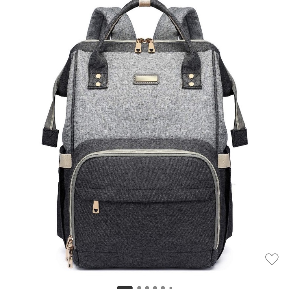 Gray and Black Backpack